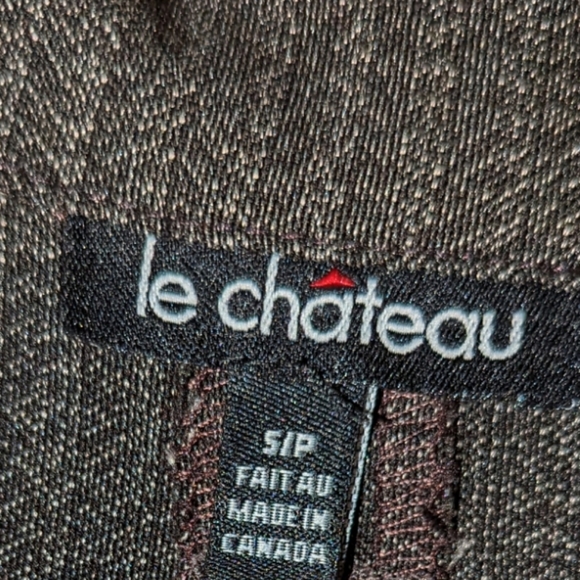 Le Chateau brown work dress with pockets, made in Canada - Picture 4 of 5